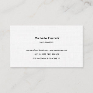 Premium Linen Professional Unique Classical Simple Business Card