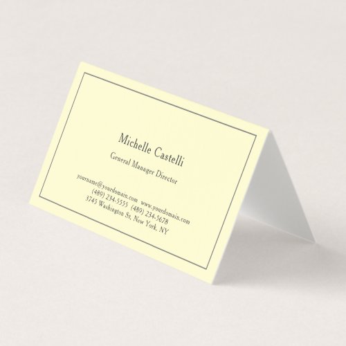 Premium Linen Professional Unique Classical Simple Business Card