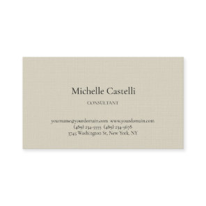 Premium Linen Professional Unique Classical Simple Business Card