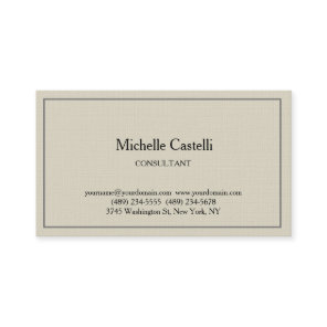 Premium Linen Professional Unique Classical Simple Business Card
