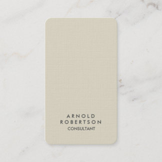 Premium Linen Rounded Corner Elegant Minimalist Business Card