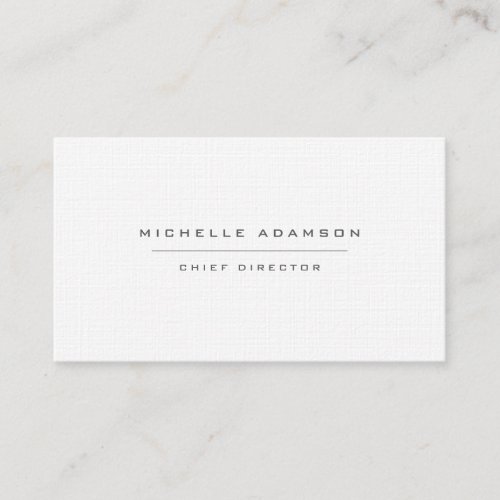 Premium Linen Unique Special Black White Business Card