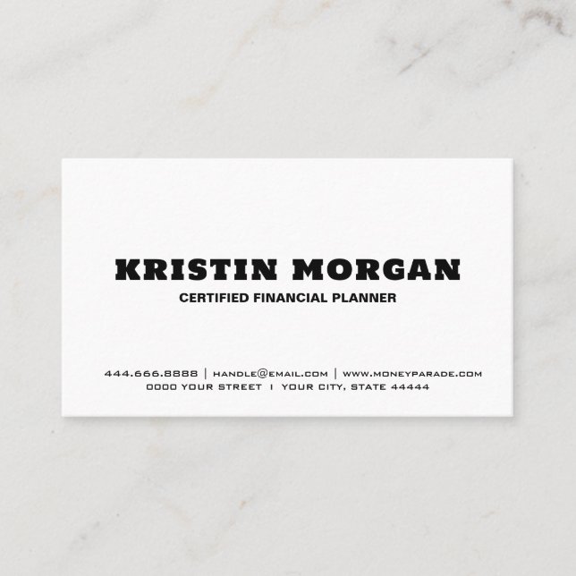 Premium Luxury Business Cards, Customizable Design Business Card (Front)