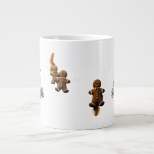 Premium Luxury Gingerbread Family Home Sweet  Giant Coffee Mug