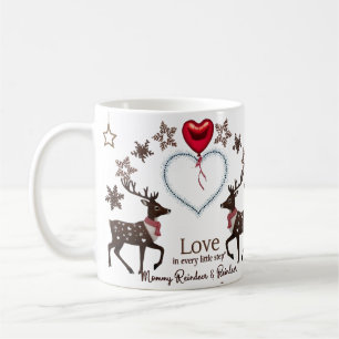 Premium Luxury Reindeer Snowflake Love in Every  Coffee Mug