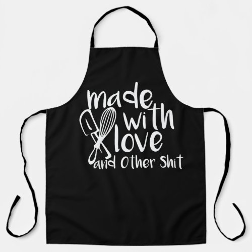 Premium Made with Love Black Chef Aprons Cooking Apron