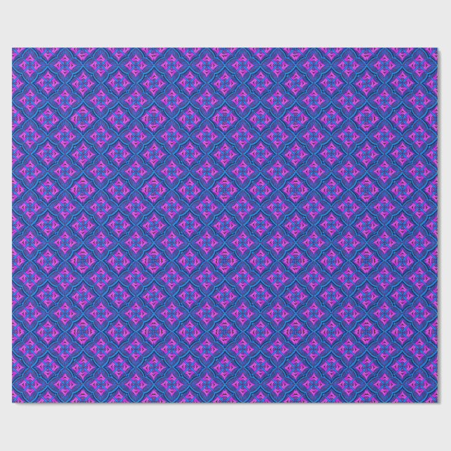 Premium Matte Wrapping Paper – Colorful 3D Digital (Flat)