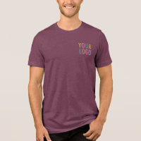 Premium Men’s T-Shirt Custom Logo Burgundy Maroon
