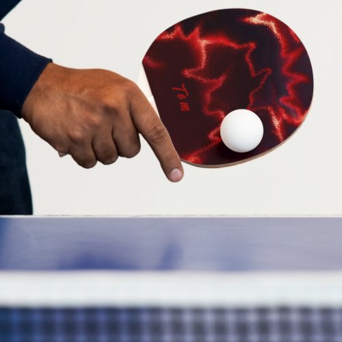 Premium  mit Einzigartigem Lava Design Ping Pong Paddle