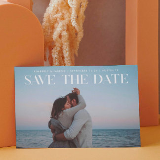 Premium Modern TRENDY Text Photo DESIGNER Save The Date