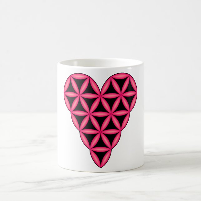 Premium Mug with 'Heart of Life' x1, Design, 3D-R. (Center)