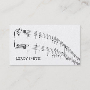 Premium Musician Artist Music Teacher Songwriter Business Card