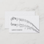 Premium Musician Artist  Music Teacher Songwriter Business Card (Front/Back)