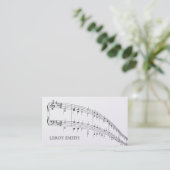 Premium Musician Artist  Music Teacher Songwriter Business Card (Standing Front)