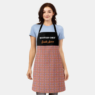 Premium Native American Geometric Floral Pattern Apron