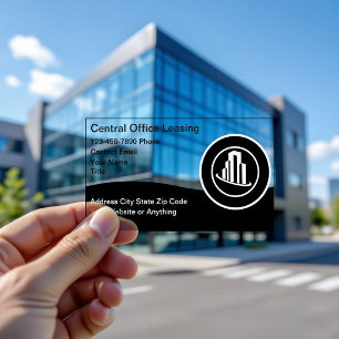 Premium Office Leasing Clear Plastic Business Cards