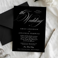 Premium Onyx Elegant Calligraphy The Wedding