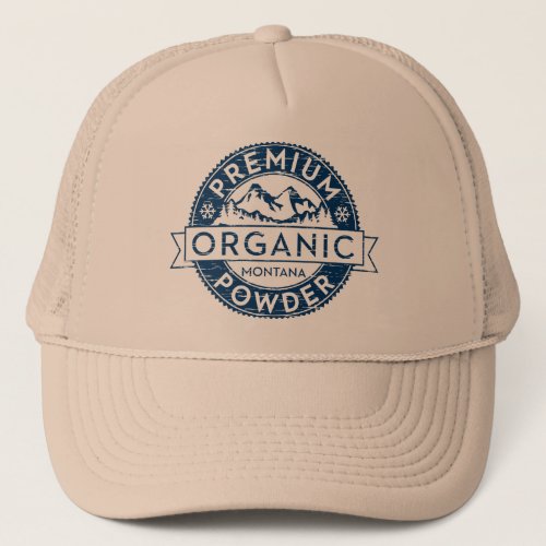 Premium Organic Montana Powder Trucker Hat