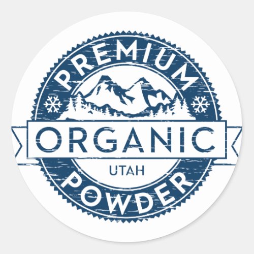 Premium Organic Utah Powder Sticker