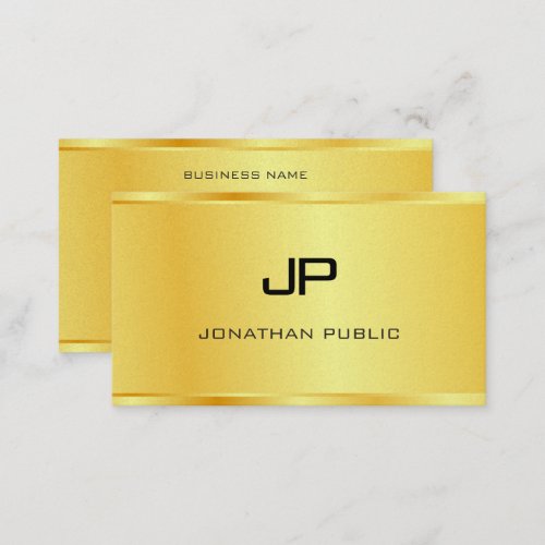 Premium Pearl Boss Gold Look Modern Luxurious Business Card