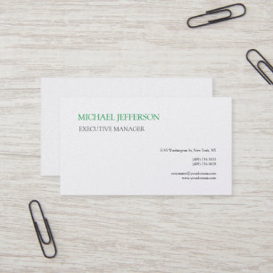 Premium Pearl Modern Elegant Simple Business Card
