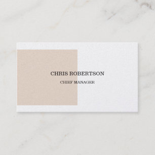 Premium Pearl Modern Minimalist Business Card