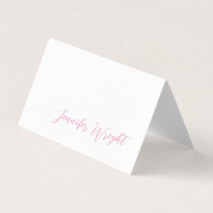 Premium Pearl Professional Minimalist Calligraphy Business Card