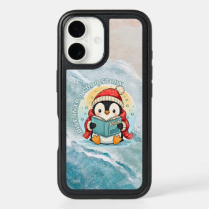 Premium Penguin Reader OtterBox Symmetry iPhone 16 Case