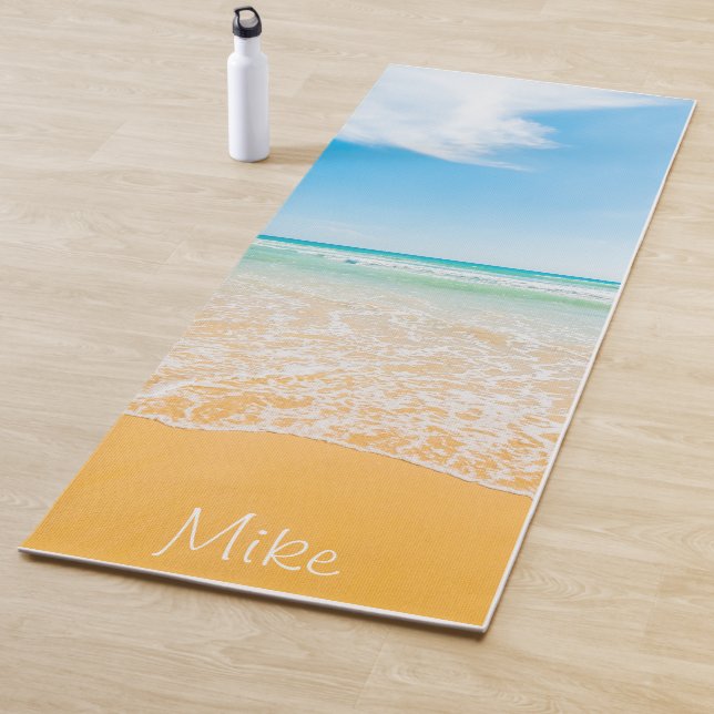 Premium Personalized Beach Themed Yoga Mat (In Situ)
