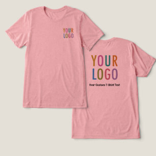 Premium Pink Mauve T-Shirt Custom Logo Unisex Tri-Blend Shirt