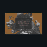 Premium Professional Black Rose Bouquet Terracotta Business Card<br><div class="desc">Premium Professional Black Rose Bouquet Terracotta Business Card

*For additional zazzle business stationery,  advertising 
or merchandising items to match this item,  please contact us through the designer contact on the our zazzle homepage.</div>