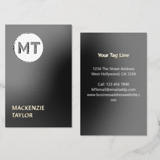 Premium Professional Elegant Personalized Foil Spot Gloss Business Cards