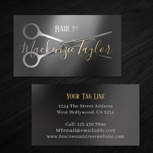 Premium Professional Stylist Personalized Foil Spot Gloss Business Cards