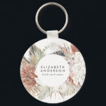Premium Pure White Pampas Grass Floral Ultra Keychain<br><div class="desc">Standout from the crowd - for the business owner or promoter of a brand trying to show they are on trend and modern. And or someone who has an boho or pampas event. *For additional zazzle business stationery, advertising or merchandising items to match this item, please contact us through the...</div>