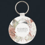 Premium Pure White Pampas Grass Floral Ultra Keychain<br><div class="desc">Standout from the crowd - for the business owner or promoter of a brand trying to show they are on trend and modern. And or someone who has an boho or pampas event. *For additional zazzle business stationery, advertising or merchandising items to match this item, please contact us through the...</div>