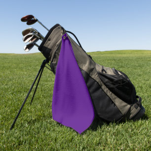 Premium Purple Golf Towel with Clip
