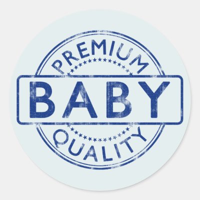 Premium Quality Baby Classic Round Sticker