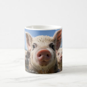 Premium Quality Bahamas Swimming Pigs Exuma Beach Coffee Mug