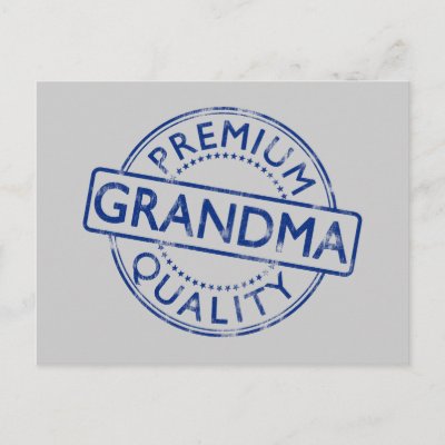 Premium Quality Grandma Postcard