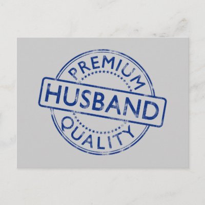 Premium Quality Husband Postcard