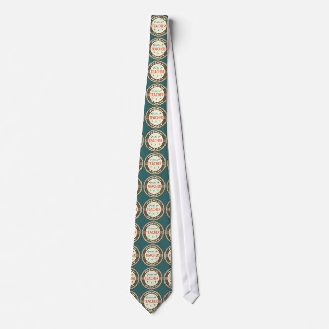 Premium Quality Teacher (Funny) Gift Tie (Front)