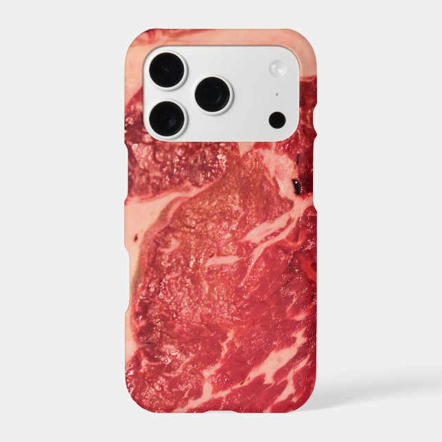 Premium Raw Red Meat | Marbled Steak Macro Photo Case-Mate iPhone Case (Back)