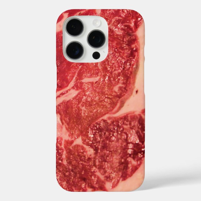 Premium Raw Red Meat | Marbled Steak Macro Photo Case-Mate iPhone Case (Back)