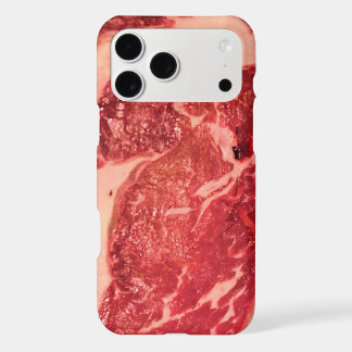 Premium Raw Red Meat | Marbled Steak Macro Photo iPhone 17 Pro Max Case