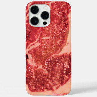 Premium Raw Red Meat | Marbled Steak Macro Photo iPhone 16 Pro Max Case
