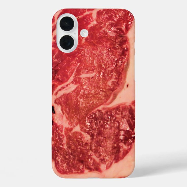 Premium Raw Red Meat | Marbled Steak Macro Photo Case-Mate iPhone Case (Back)