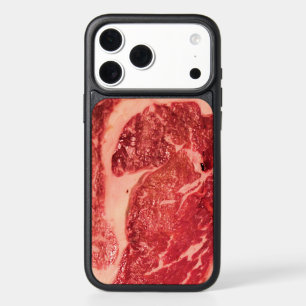 Premium Raw Red Meat   Marbled Steak Macro Photo iPhone 17 Pro Max Case