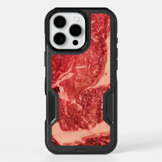 Premium Raw Red Meat | Marbled Steak Macro Photo iPhone 16 Pro Max Case