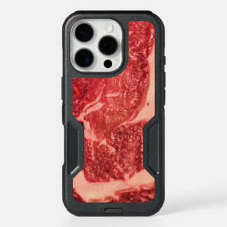 Premium Raw Red Meat | Marbled Steak Macro Photo iPhone 16 Pro Case