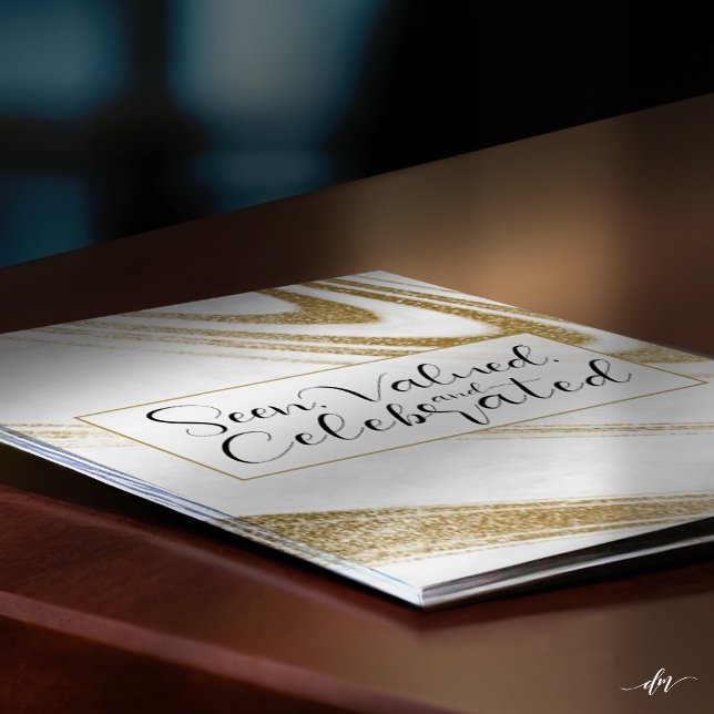 Premium Recognition Folder (Premium marble folder for corporate presentations and client materials.)